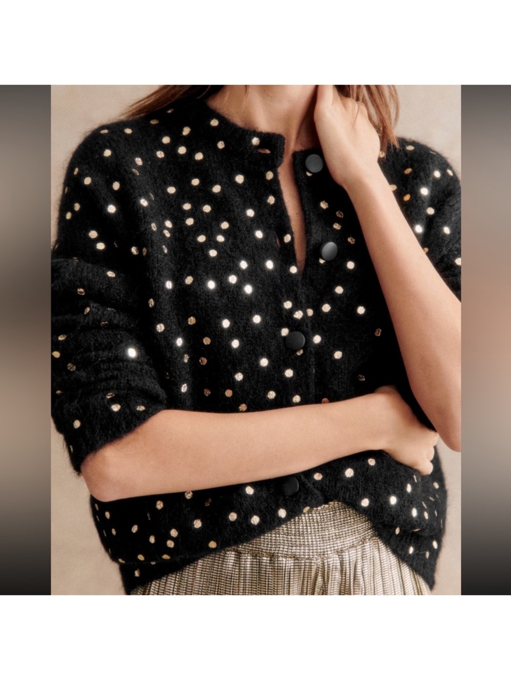 NWT Sezane Gilet Talitha Cardigan Sweater - Picture 2 of 10